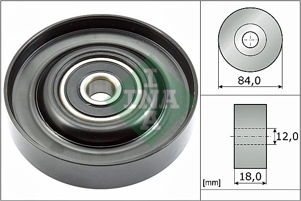 Deflection/Guide Pulley, V-ribbed belt
